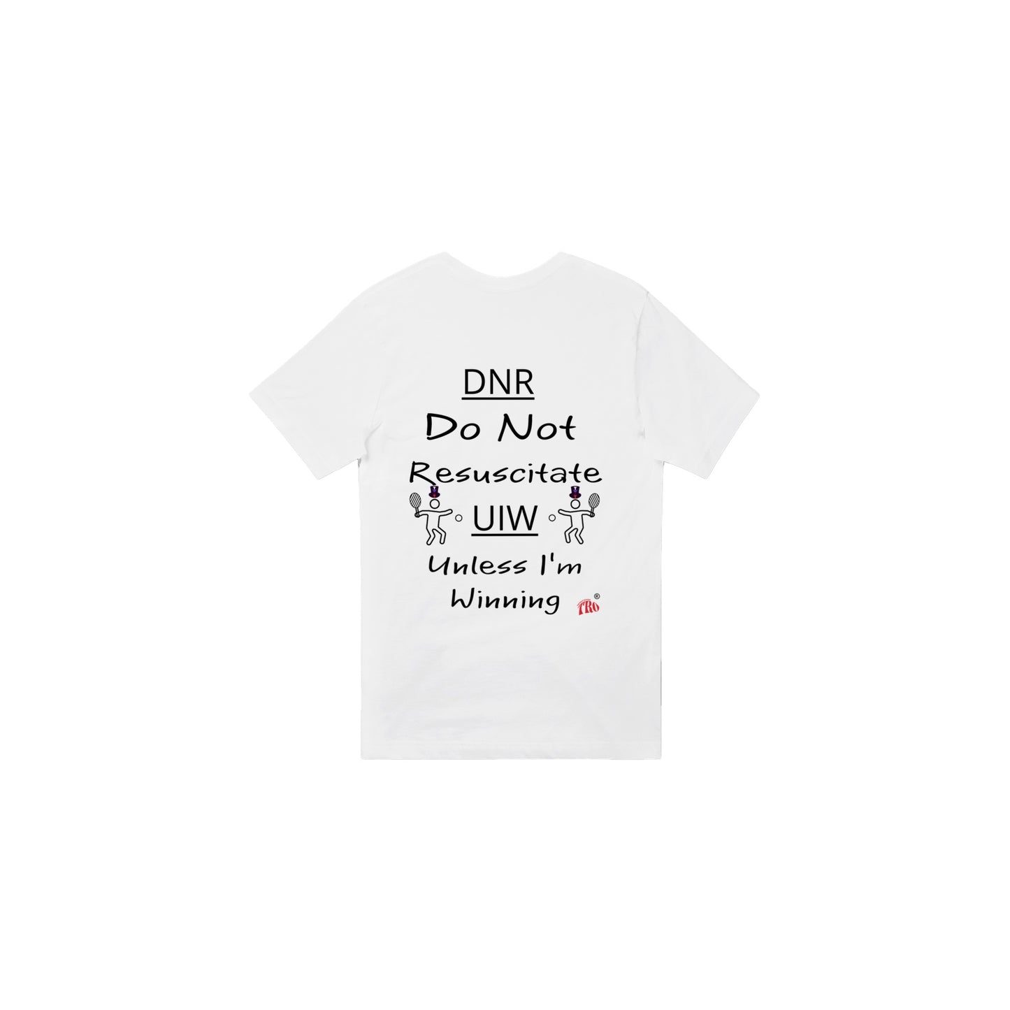 CHARITY Racket Sports Unisex V-Neck T-shirt with extra detail on back