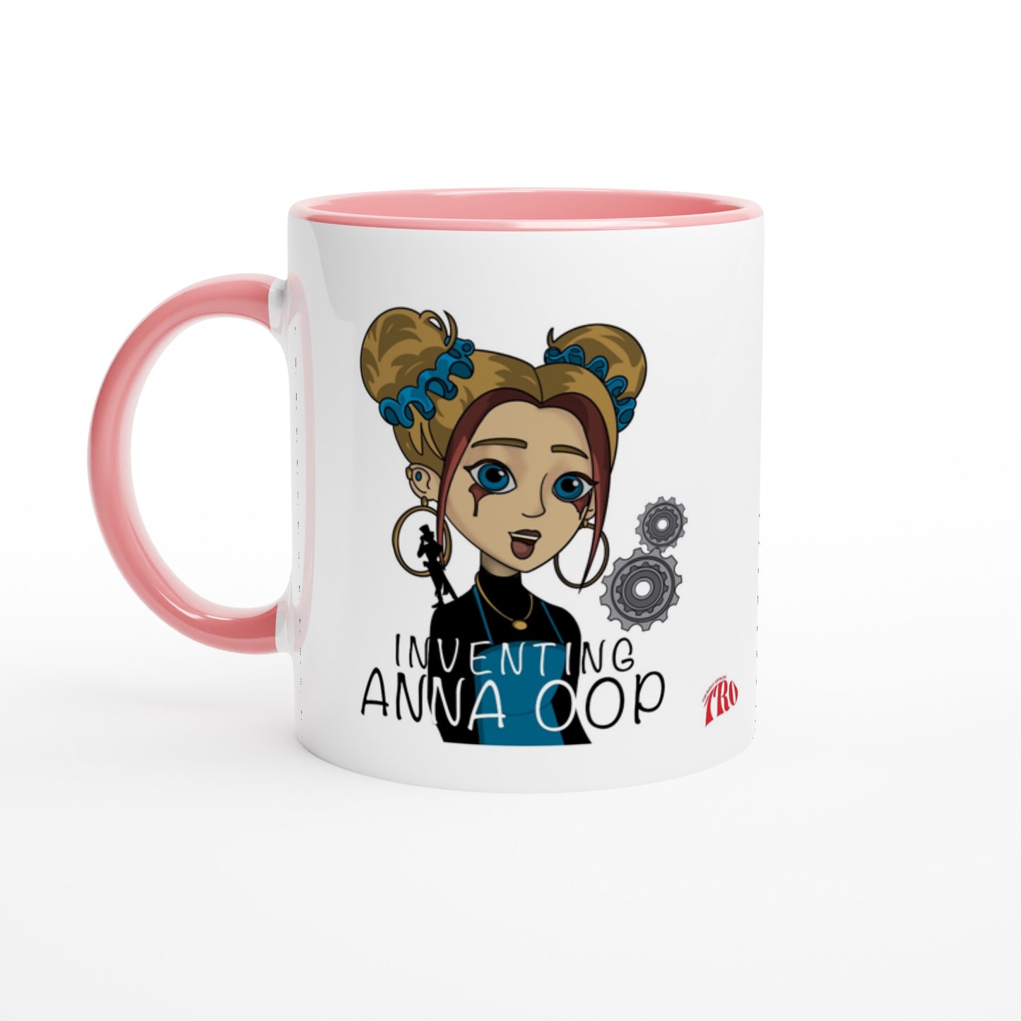 Inventing Anna Oop - White 11oz Ceramic Mug with Color Inside