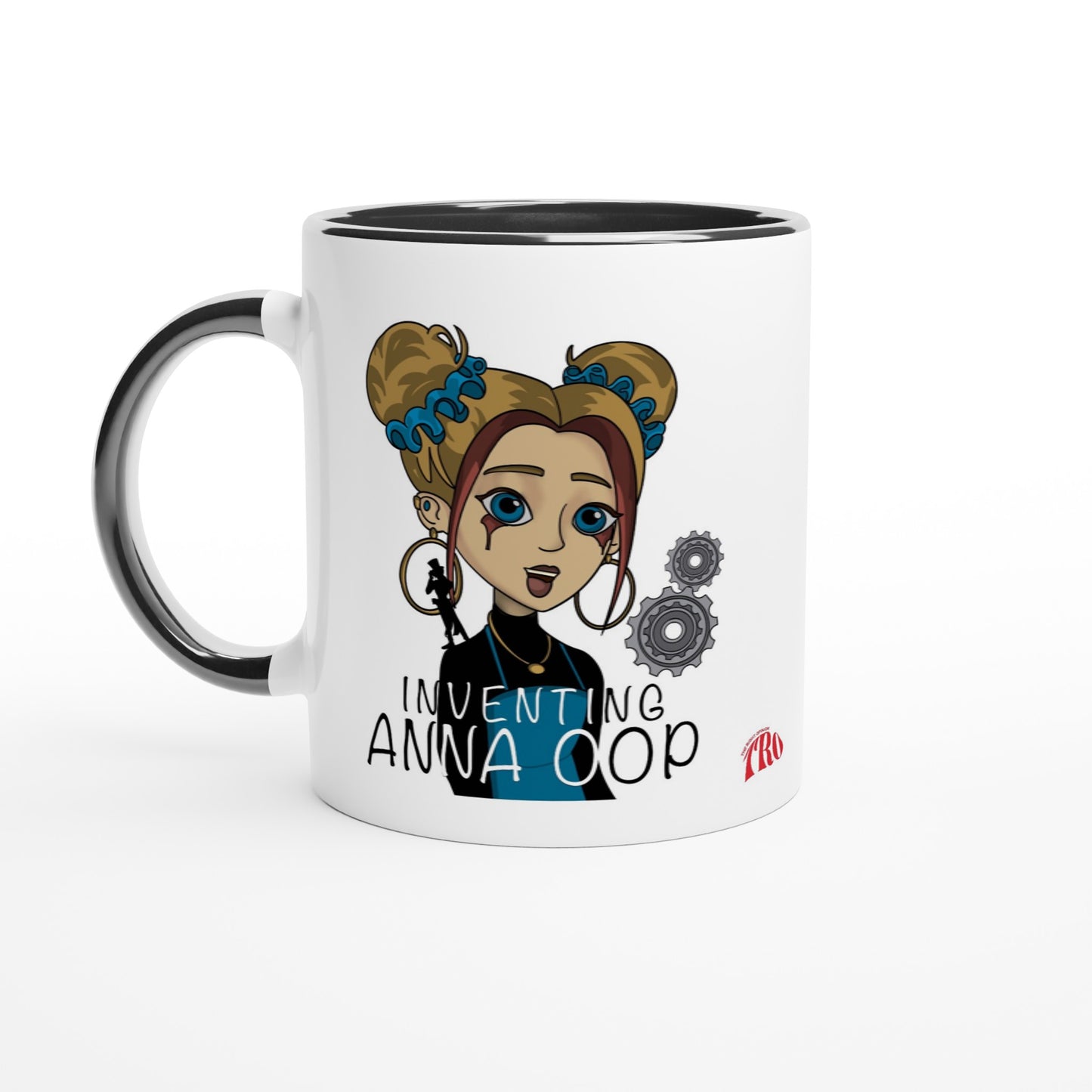 Inventing Anna Oop - White 11oz Ceramic Mug with Color Inside