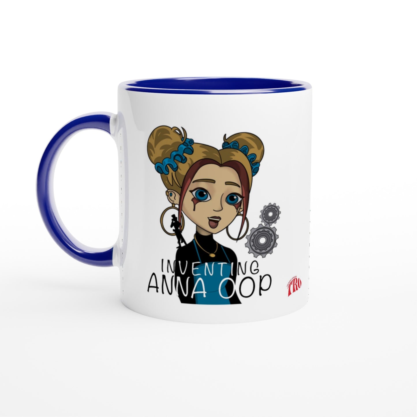 Inventing Anna Oop - White 11oz Ceramic Mug with Color Inside