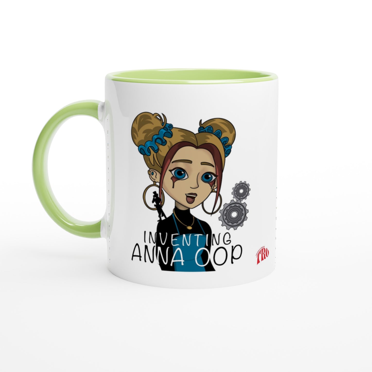 Inventing Anna Oop - White 11oz Ceramic Mug with Color Inside