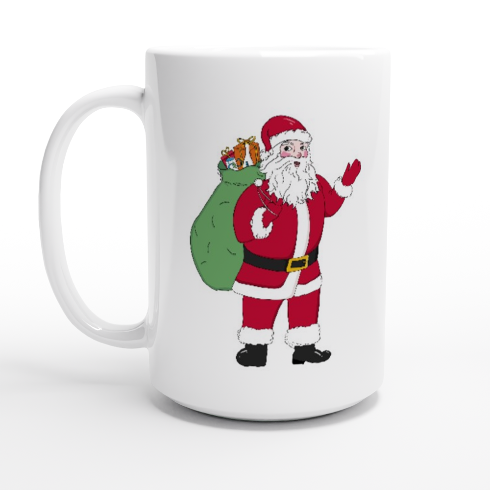 White 15oz Ceramic Mug - Add a name and/or Text to the Mug.