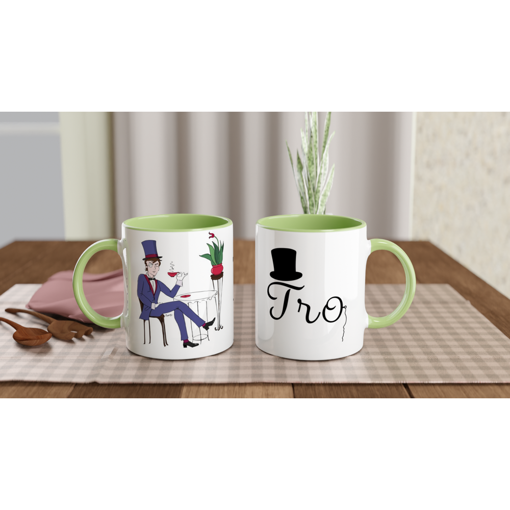 Afternoon Tea, Ceramic Mug with Colour Inside 11oz