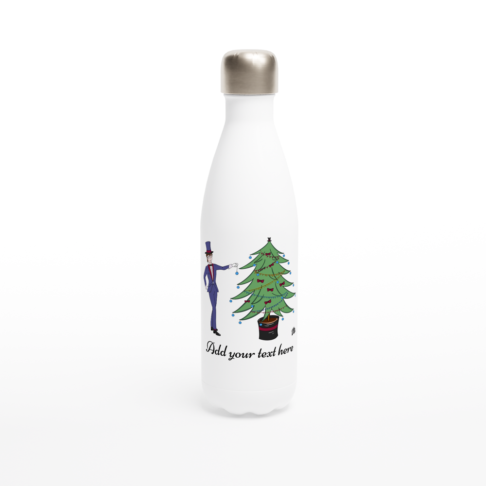 White 17oz Stainless Steel Water Bottle