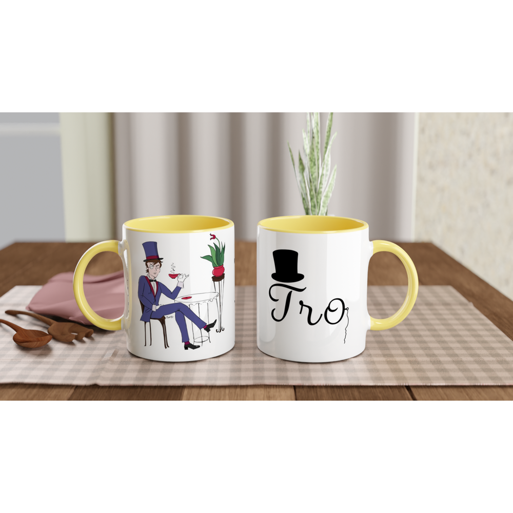 Afternoon Tea, Ceramic Mug with Colour Inside 11oz