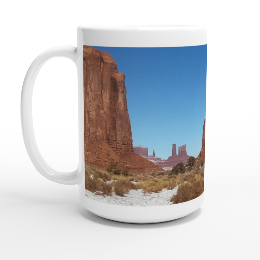 White 15oz Ceramic Mug - Change the picture if you wish, and replace the Text.