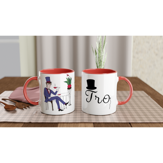 Afternoon Tea, Ceramic Mug with Colour Inside 11oz