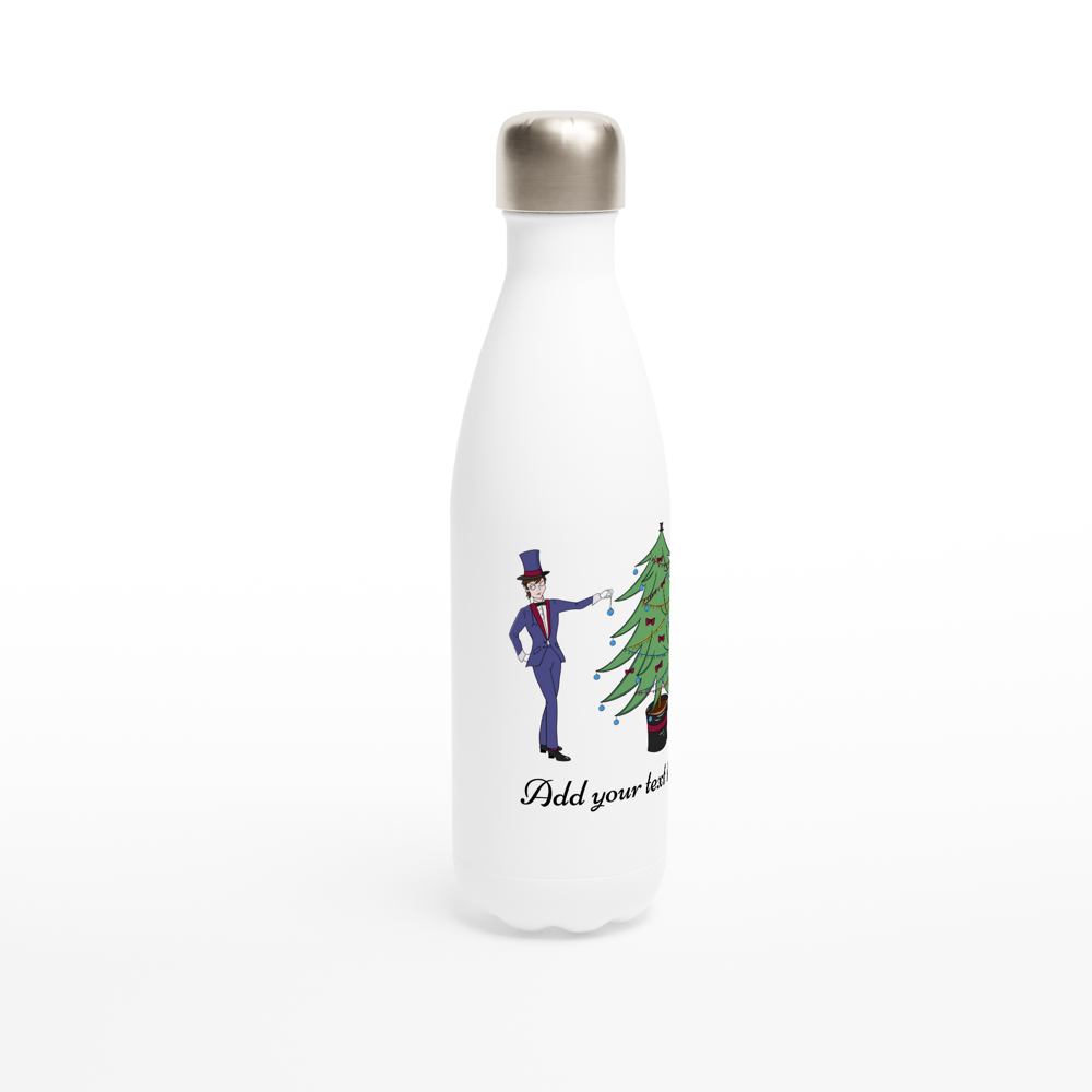 White 17oz Stainless Steel Water Bottle