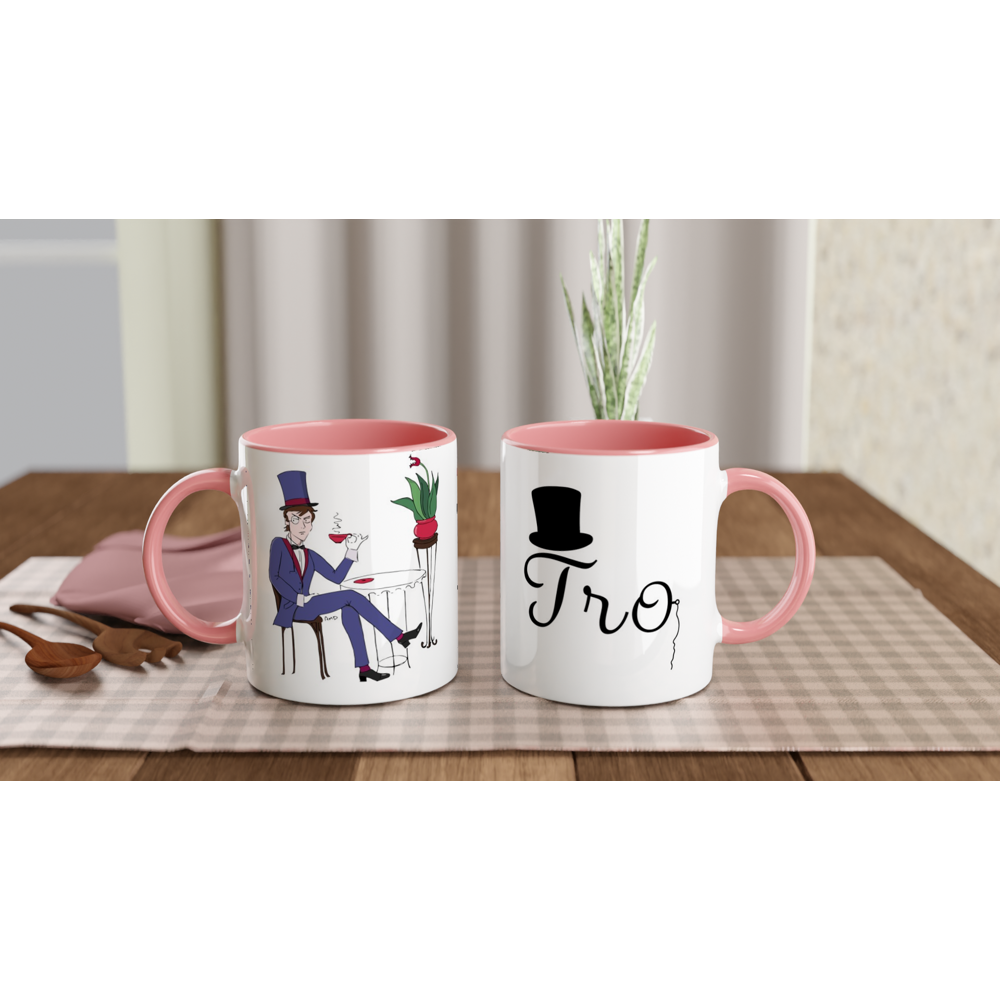 Afternoon Tea, Ceramic Mug with Colour Inside 11oz