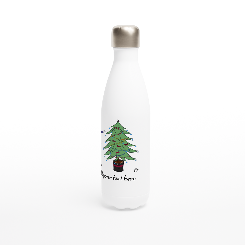 White 17oz Stainless Steel Water Bottle