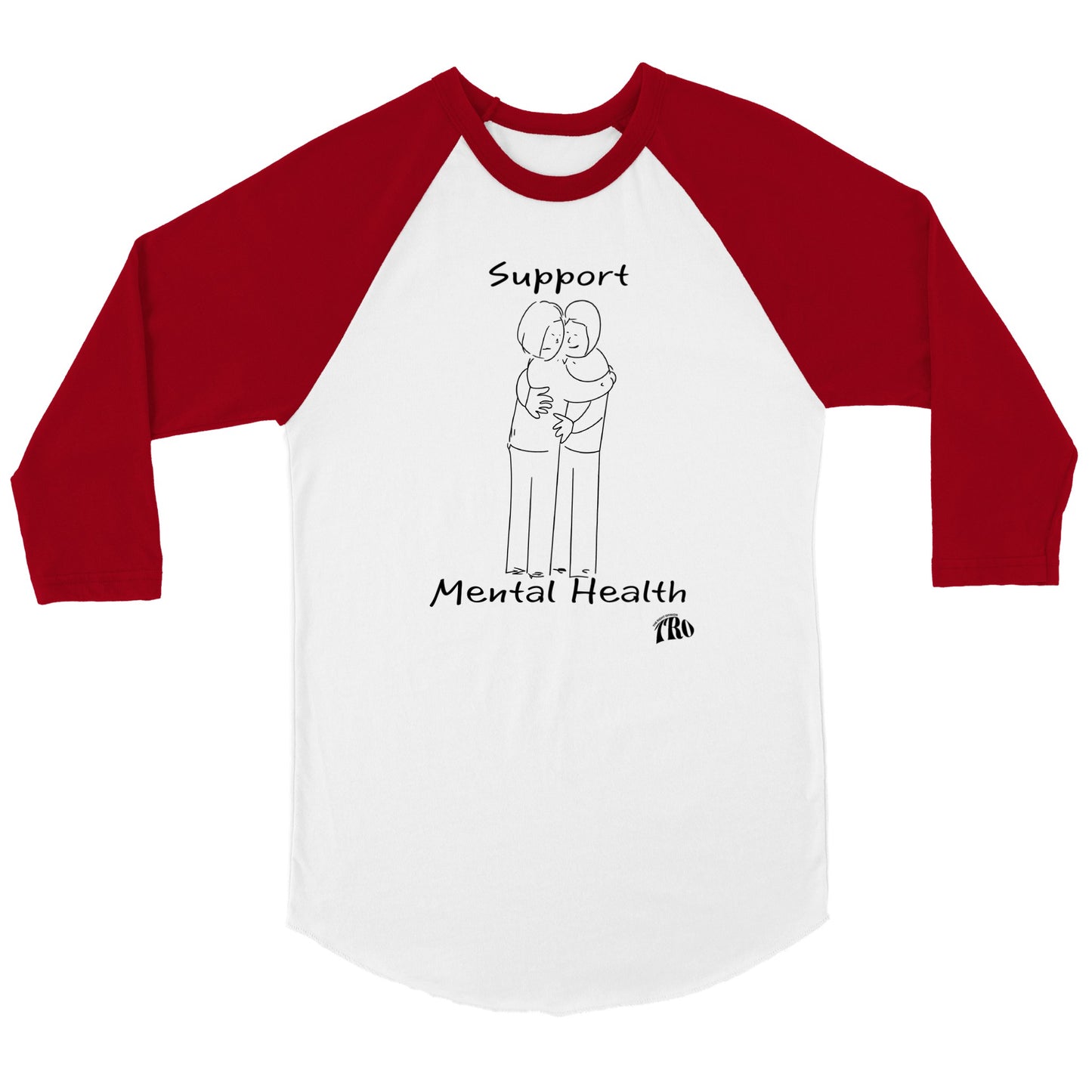 Charity Mental Health Unisex 3/4 sleeve Raglan T-shirt