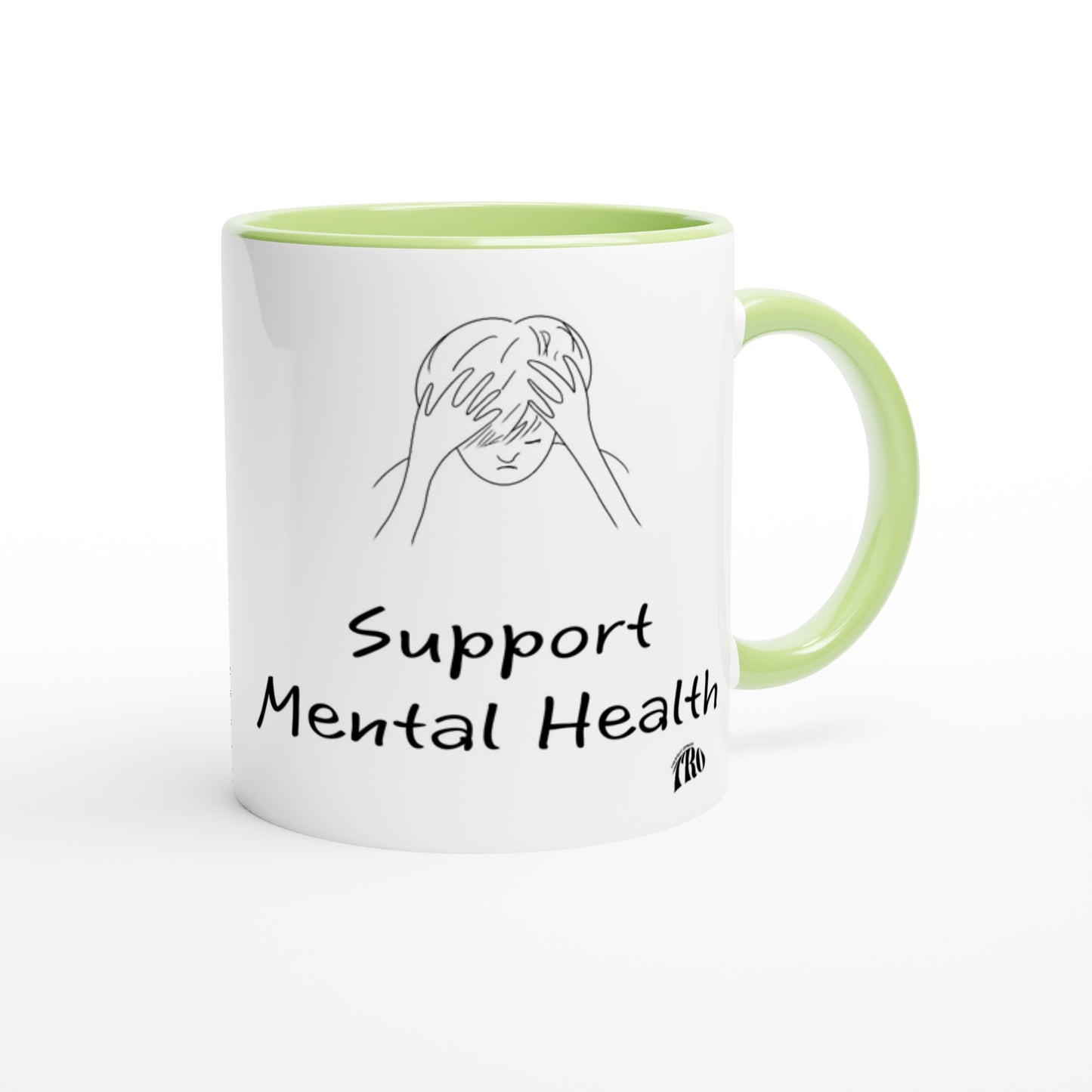 Support Mental Health Charity Mug with Color Inside