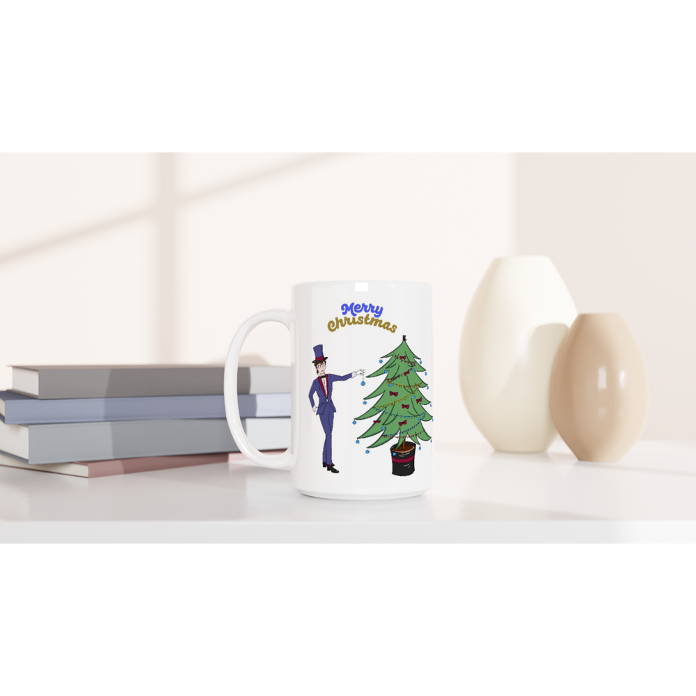 White 15oz Ceramic Mug - Add a name and/or Text to the Mug.